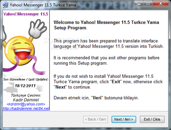 Yahoo! Messenger Turkce Yama screenshot 3