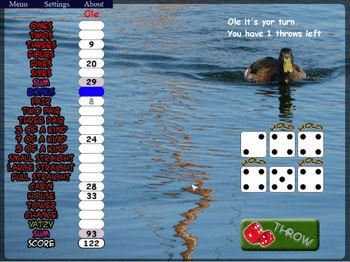 Yahtzee 2010 screenshot