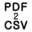 Portable PDF2CSV 3