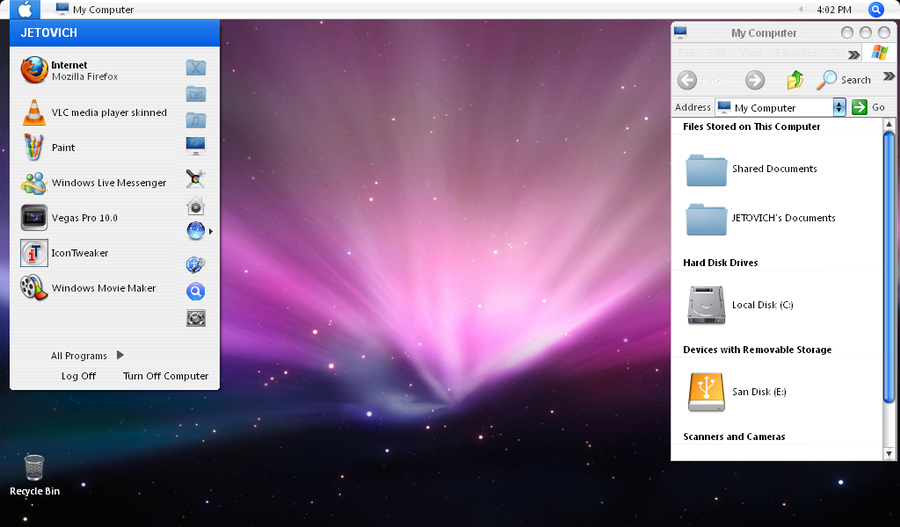 apple mac theme for xp free download