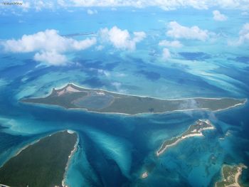 Aerial View Of Pink Sands Beach, Bahamas screenshot