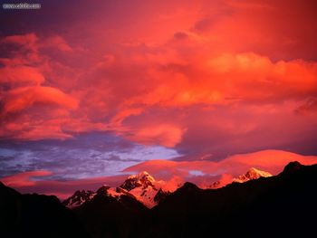 Alpenglow Mount Tasman New Zealand screenshot