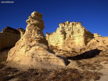 Chalk Formations At Smoky Hills Gove County Kansas screenshot