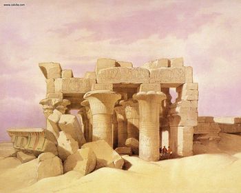 David Roberts - The Pronaos Of The Temple Of Kom Ombo screenshot