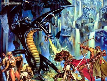 Dragons Of Despair By Clyde Caldwell screenshot