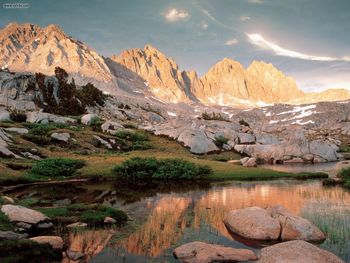 Dusy Basin And The Palisades Kings Canyon National Park California screenshot