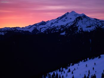 Glacier Peak At Sunset Washington screenshot