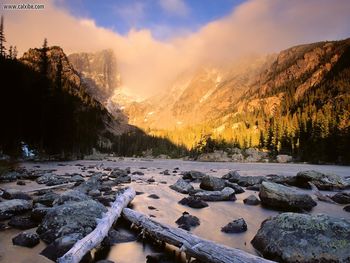 Hallett Peak And Flattop Mountain Colorado screenshot