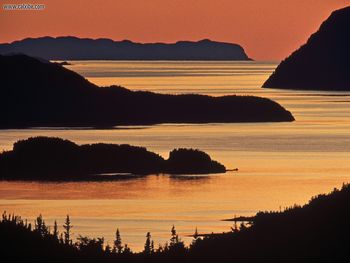 Hermitage Bay At Sunset Newfoundland Canada screenshot