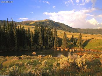 Lamar River Valley Yellowstone Wyoming screenshot