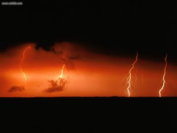 Lightning Bolts Over Chesapeake Bay Maryland screenshot