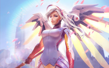 Mercy Overwatch 5K screenshot