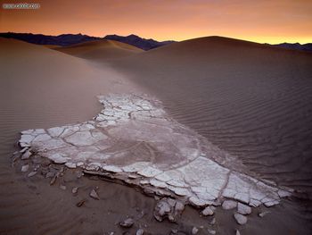 Mesquite Sand Dunes At Dawn Death Valley National Park California screenshot