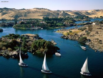 Nile River Aswan Egypt screenshot