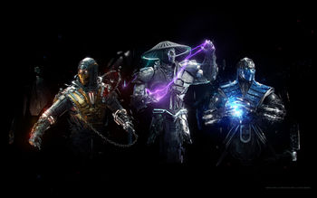 Scorpion Raiden Sub Zero Mortal Combat screenshot