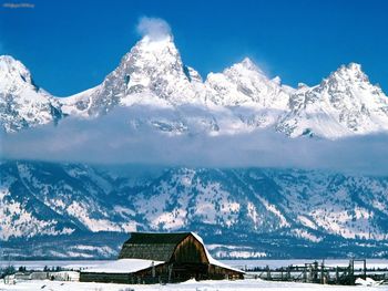 Snow Capped, Grand Tetons, Wyoming screenshot