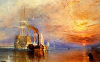 Turner Joseph Mallord William The Fighting Temeraire Tugged To Her Last Berth To Be Broken Up screenshot